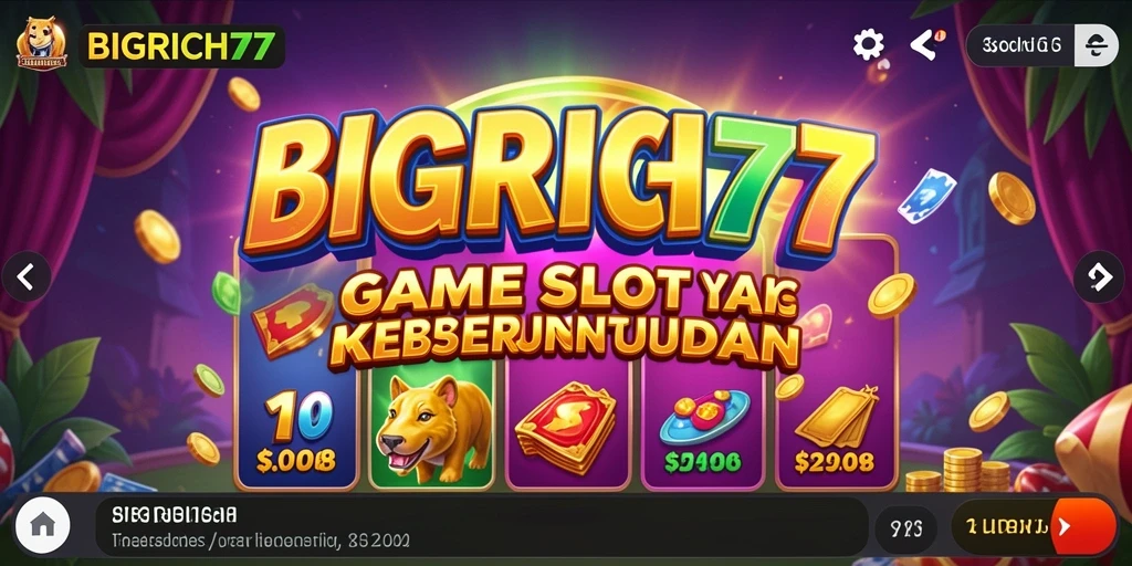 Tampilan menarik dari gameplay Slot BIGRICH77 yang seru.