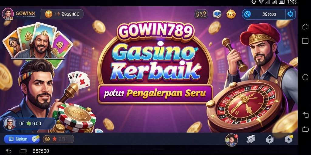 Tampilan menarik dari gameplay GOWIN789 yang penuh aksi Kasino.