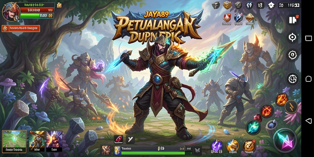 Tampilan aksi seru dalam gameplay RPG JAYA89