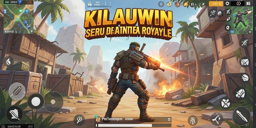 Screenshot gameplay KILAUWIN yang menampilkan aksi pertempuran seru.