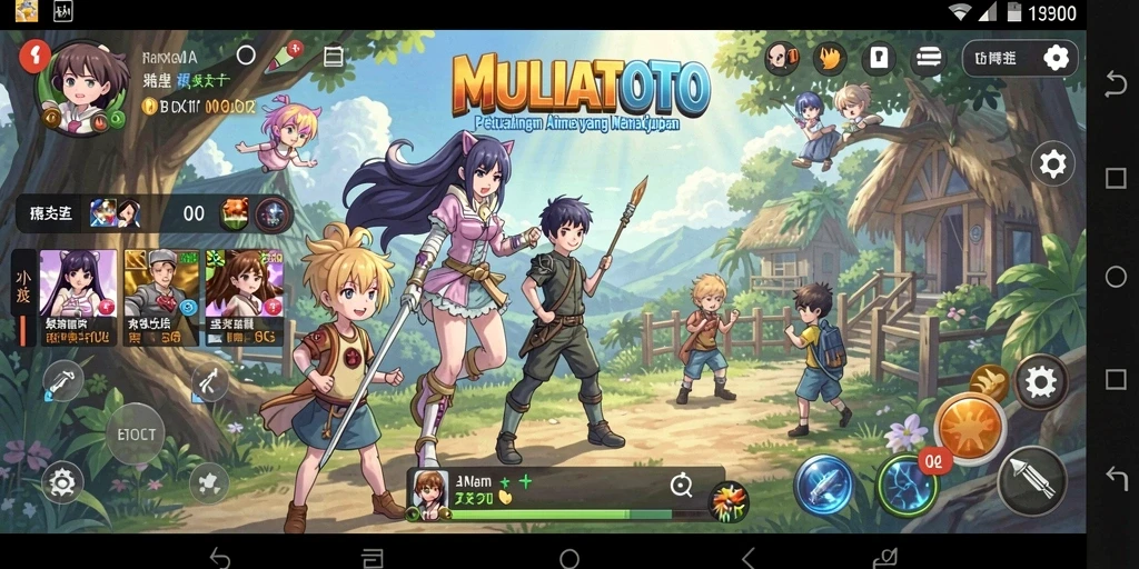 Tampilan menarik dari gameplay Anime di MULIATOTO.