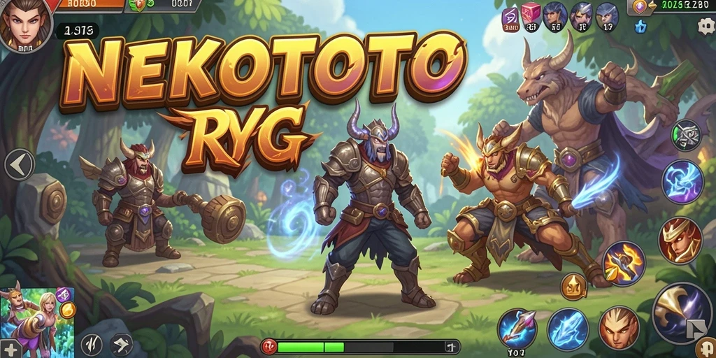 Gameplay seru NEKOTOTO yang menampilkan aksi RPG yang menarik.