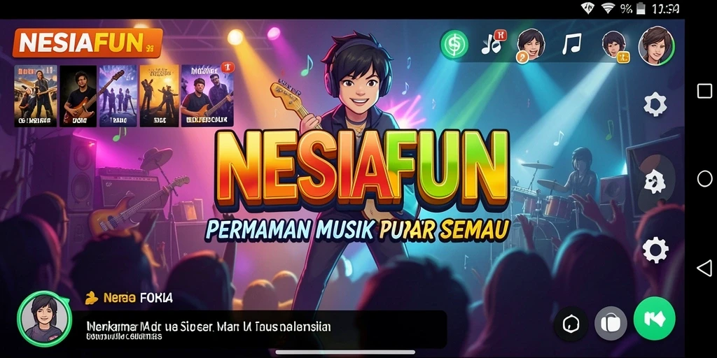 Screenshot utama <strong>NESIAFUN</strong> menunjukkan gameplay interaktif dan seru.