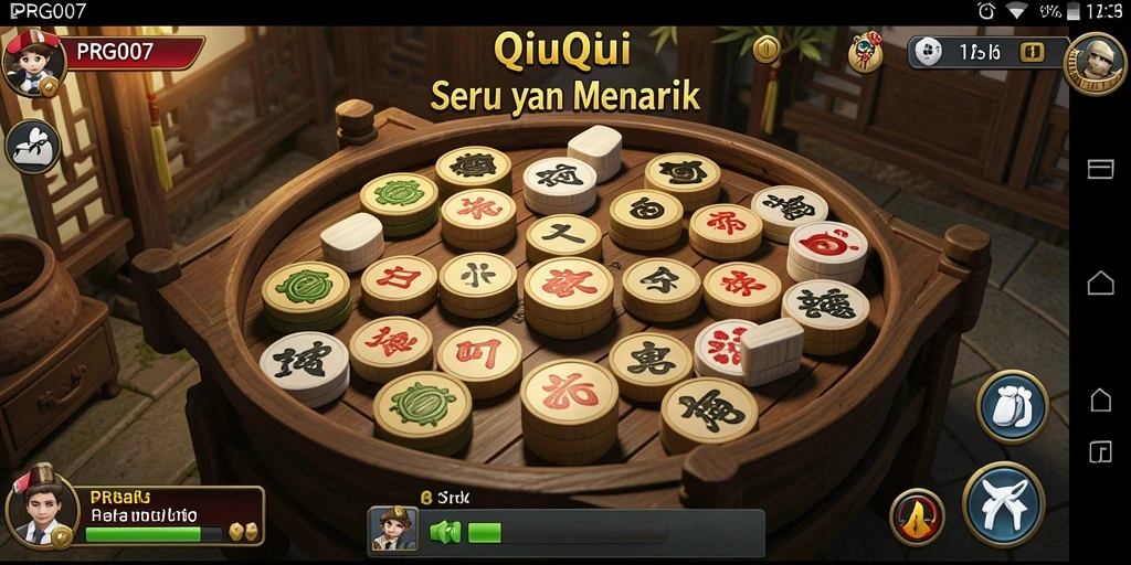 Tampilan gameplay PRG007 dengan kartu QiuQiu yang mendebarkan.