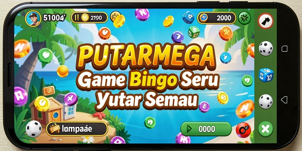 Tampilan menarik saat bermain Bingo di PUTARMEGA.