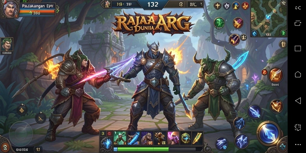 Gameplay RAJA132 yang seru dan imersif dalam pertempuran ARPG.