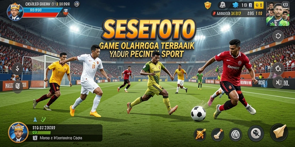 Tampilan menarik dari gameplay SESETOTO yang penuh aksi olahraga.