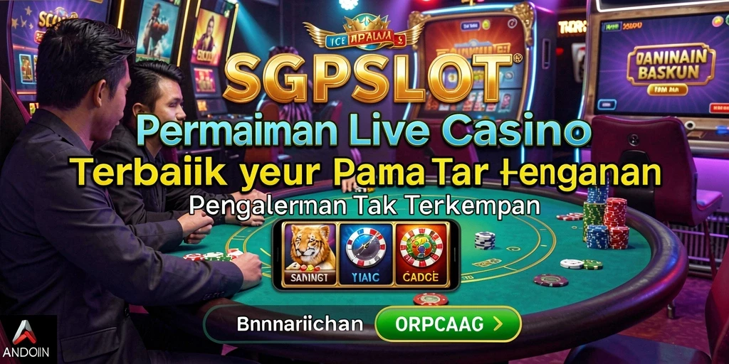 Tampilan menarik dari permainan Live Casino di SGPSLOT.