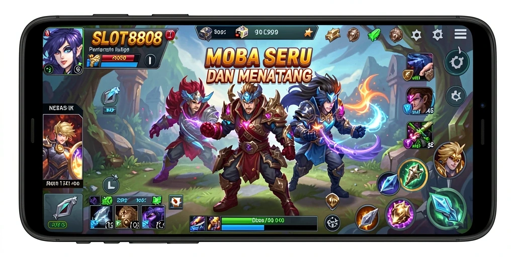 Tangkapan layar gameplay SLOT8808 yang mendebarkan dan strategis.