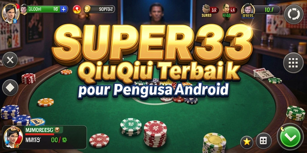 Tampilan screenshot gameplay SUPER33 dengan kartu QiuQiu.
