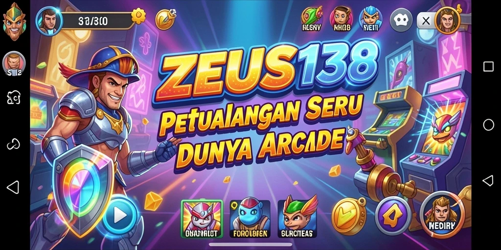 Tampilan gameplay ZEUS138 yang penuh aksi dan warna-warni.